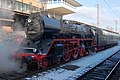 Dampflok Baureihe 03 im Hauptbahnhof Trier