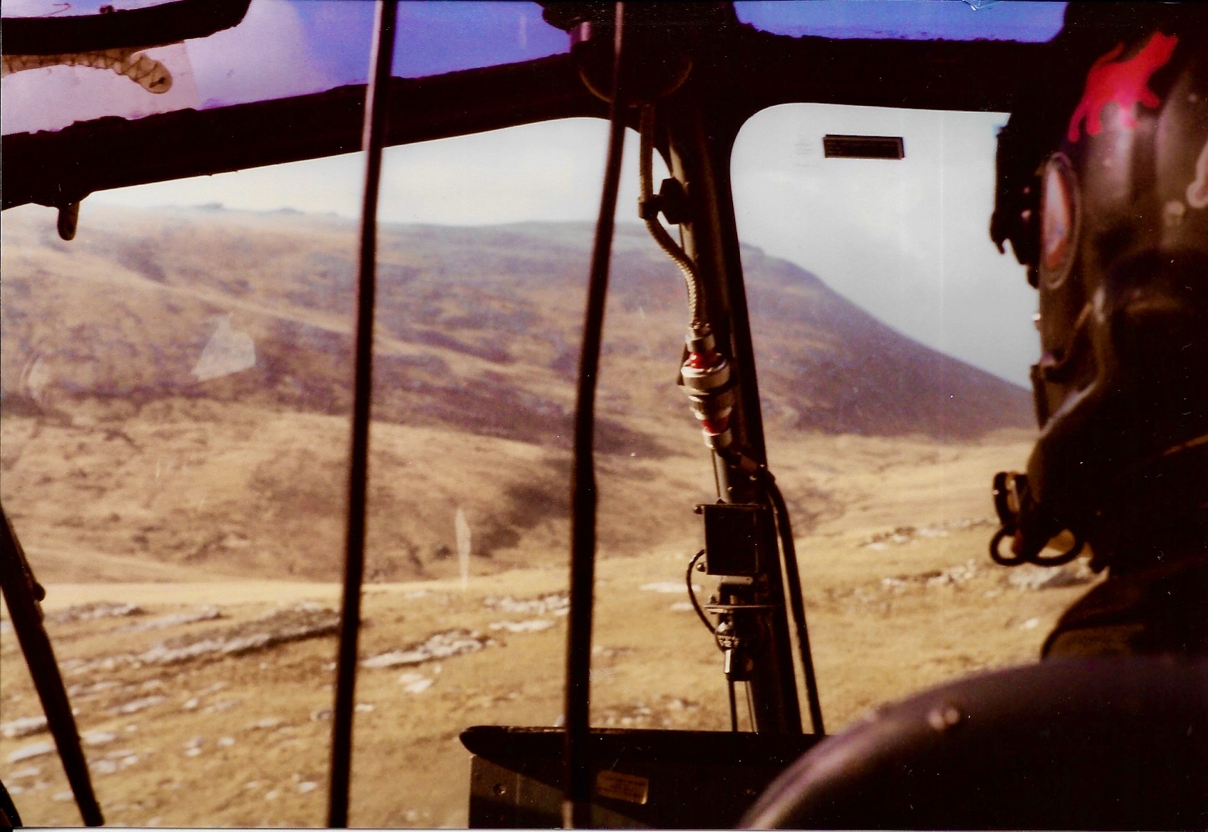 Helicopter flight from cockpit